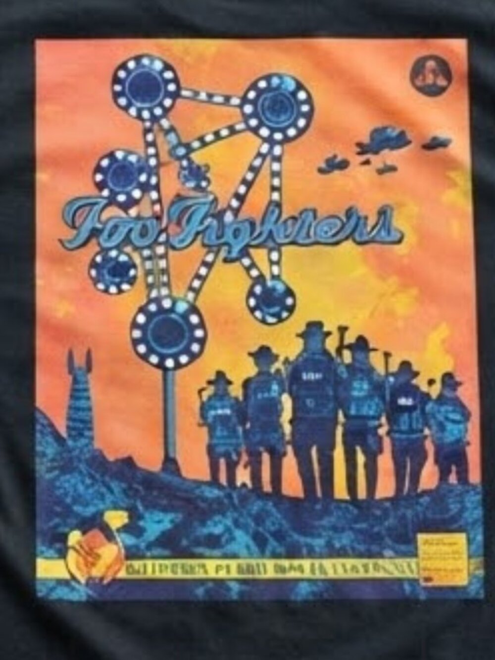 Foo Fighters Las Vegas Concert Black T-Shirt S-4XL - Picture 3 of 3